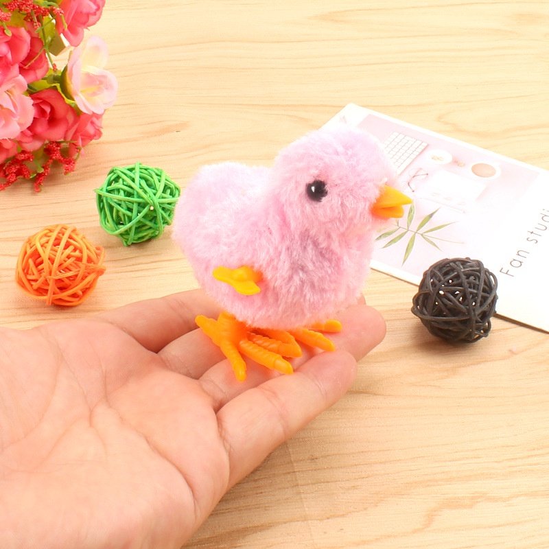 1PCS Creative Wind Up Chick Jumping Chicken.