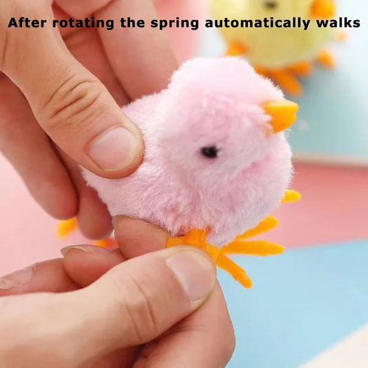 1PCS Creative Wind Up Chick Jumping Chicken.